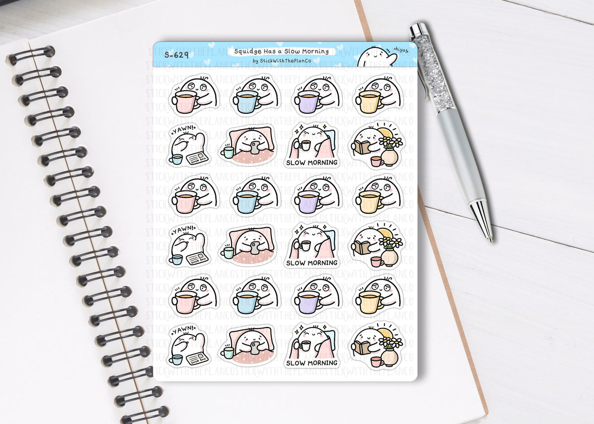 S_629 Slow Mornings | Squidge Stickers | Planner Stickers ...