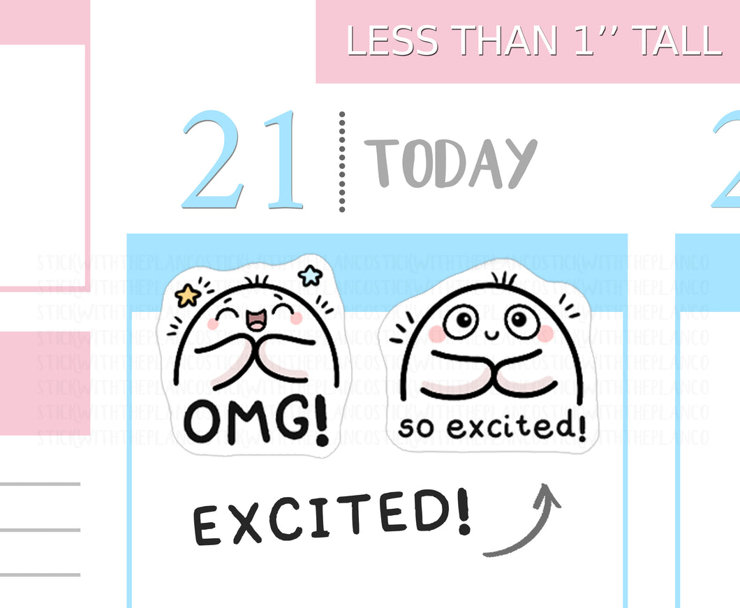 S_702 So Excited!! | Squidge Stickers