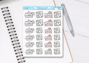 S_708 Not Today | Squidge Stickers