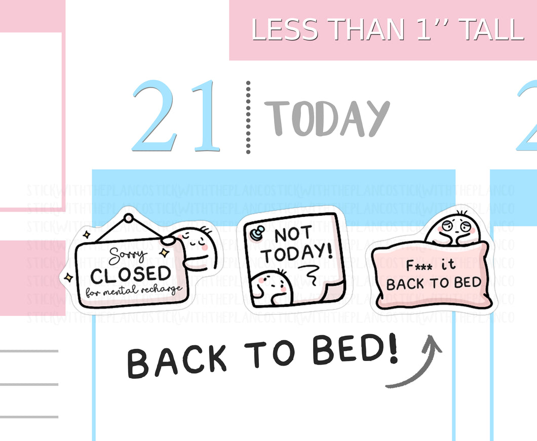 S_708 Not Today | Squidge Stickers