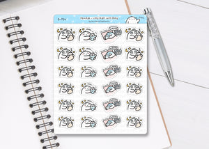 S_714 Long Night With Baby | Squidge Stickers