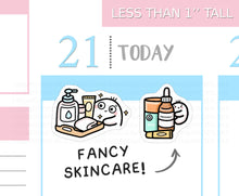 Load image into Gallery viewer, S_719 Fancy Skincare Routine | Squidge Stickers
