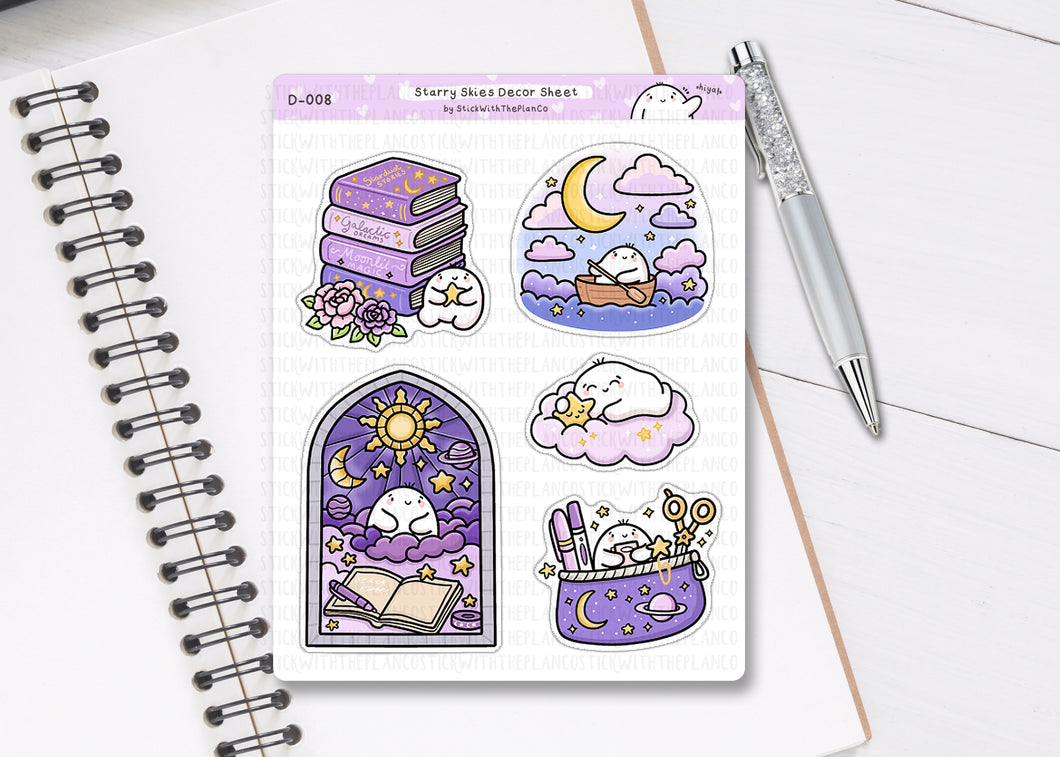 D_008 Starry Skies Decor Stickers (LARGE)