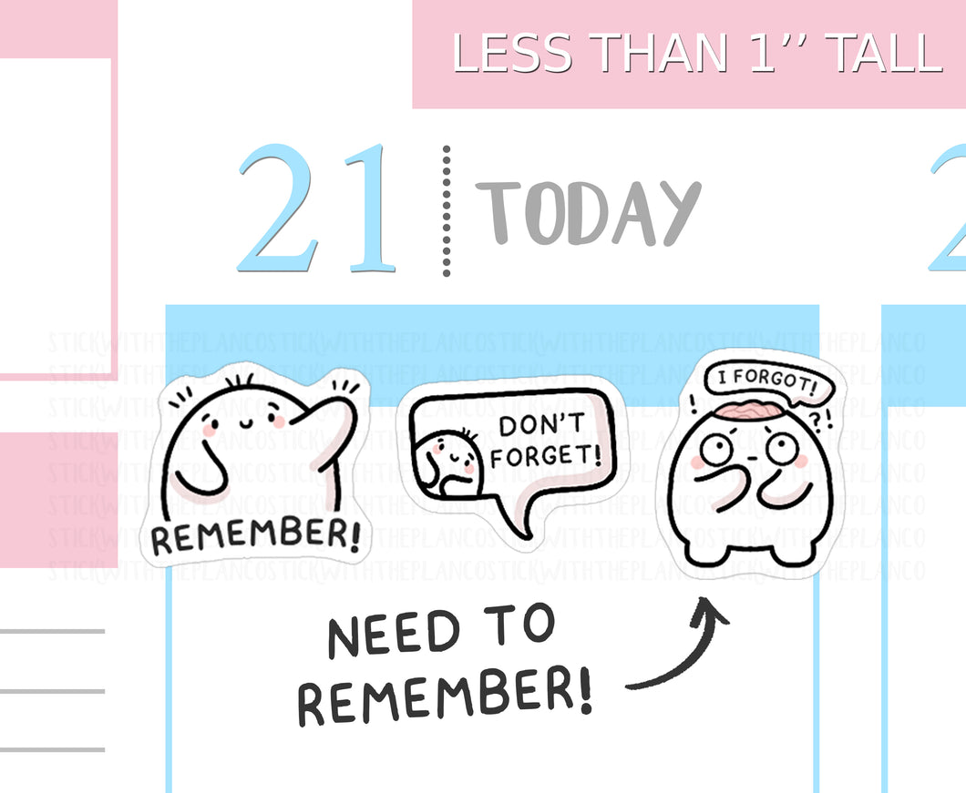 S_762 Don't Forget! | Squidge Stickers