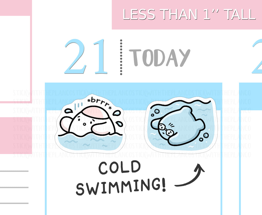 S_767 Cold Water Swimming | Squidge Stickers