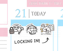 Load image into Gallery viewer, S_769 Lock In! | Squidge Stickers
