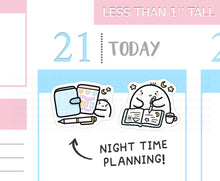 Load image into Gallery viewer, S_782 Night Time Planning | Squidge Stickers
