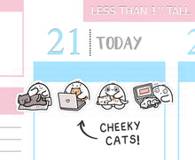 Load image into Gallery viewer, S_784 Cheeky Cats | Squidge Stickers
