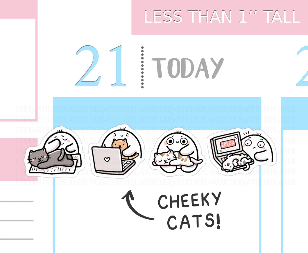 S_784 Cheeky Cats | Squidge Stickers