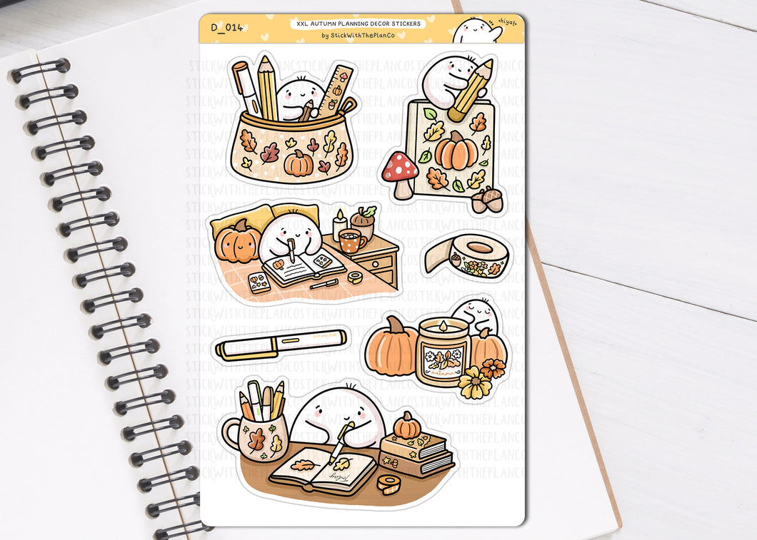 XXL D_014 Autumn Planning Decor Planner Stickers