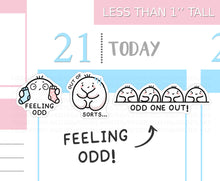 Load image into Gallery viewer, S_810 Feeling Odd! | Squidge Stickers
