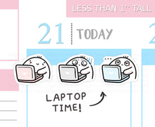 Load image into Gallery viewer, S_853 Laptop Time (new) | Squidge Stickers

