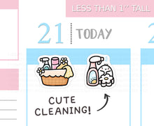 Load image into Gallery viewer, S_854 Cute Cleaning! | Squidge Stickers
