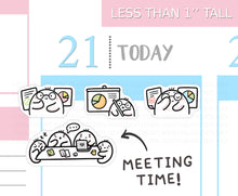 Load image into Gallery viewer, S_857 Meeting Time! | Squidge Stickers
