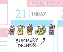 Load image into Gallery viewer, S_867 Summery Drinks | Squidge Stickers
