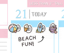 Load image into Gallery viewer, S_873 Beach Time! | Squidge Stickers
