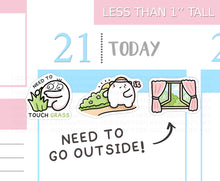 Load image into Gallery viewer, S_875 Need to Touch Grass! | Squidge Stickers
