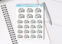 Load image into Gallery viewer, S_877 Too Hot at Laptop | Squidge Stickers
