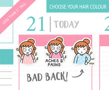 Load image into Gallery viewer, L_286 Aches and Pains | Lottie Stickers | Planner Stickers
