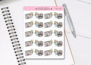 L_287 Air Fryer Cooking| Lottie Stickers | Planner Stickers