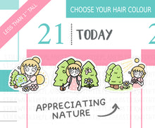 Load image into Gallery viewer, L_332 Appreciating Nature | Lottie Stickers | Planner Stickers
