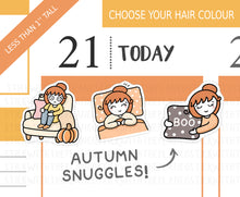 Load image into Gallery viewer, FL_036 Autumn Snuggles | Lottie Stickers | Autumn/Fall and Halloween Planner Stickers
