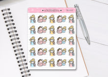 Load image into Gallery viewer, L_248 School/Work Backpack | Lottie Stickers | Planner Stickers
