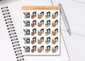 FL_029 Spooky Cocktails | Lottie Stickers | Autumn/Fall and Halloween Planner Stickers