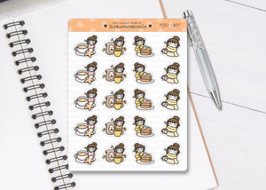 FL_030 Cosy Cafe | Lottie Stickers | Autumn/Fall and Halloween Planner Stickers