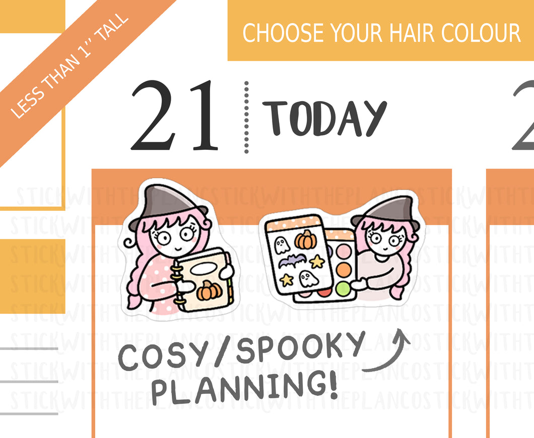 FL_037 Spooky Planning | Lottie Stickers | Autumn/Fall and Halloween Planner Stickers