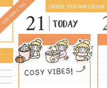 Load image into Gallery viewer, FL_031 Cosy Vibes | Lottie Stickers | Autumn/Fall and Halloween Planner Stickers
