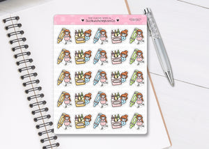 L_253 Crayons | Lottie Stickers | Planner Stickers