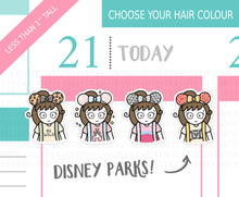 Load image into Gallery viewer, L_256 Mouse Ears - Park Themed | Lottie Stickers | Planner Stickers
