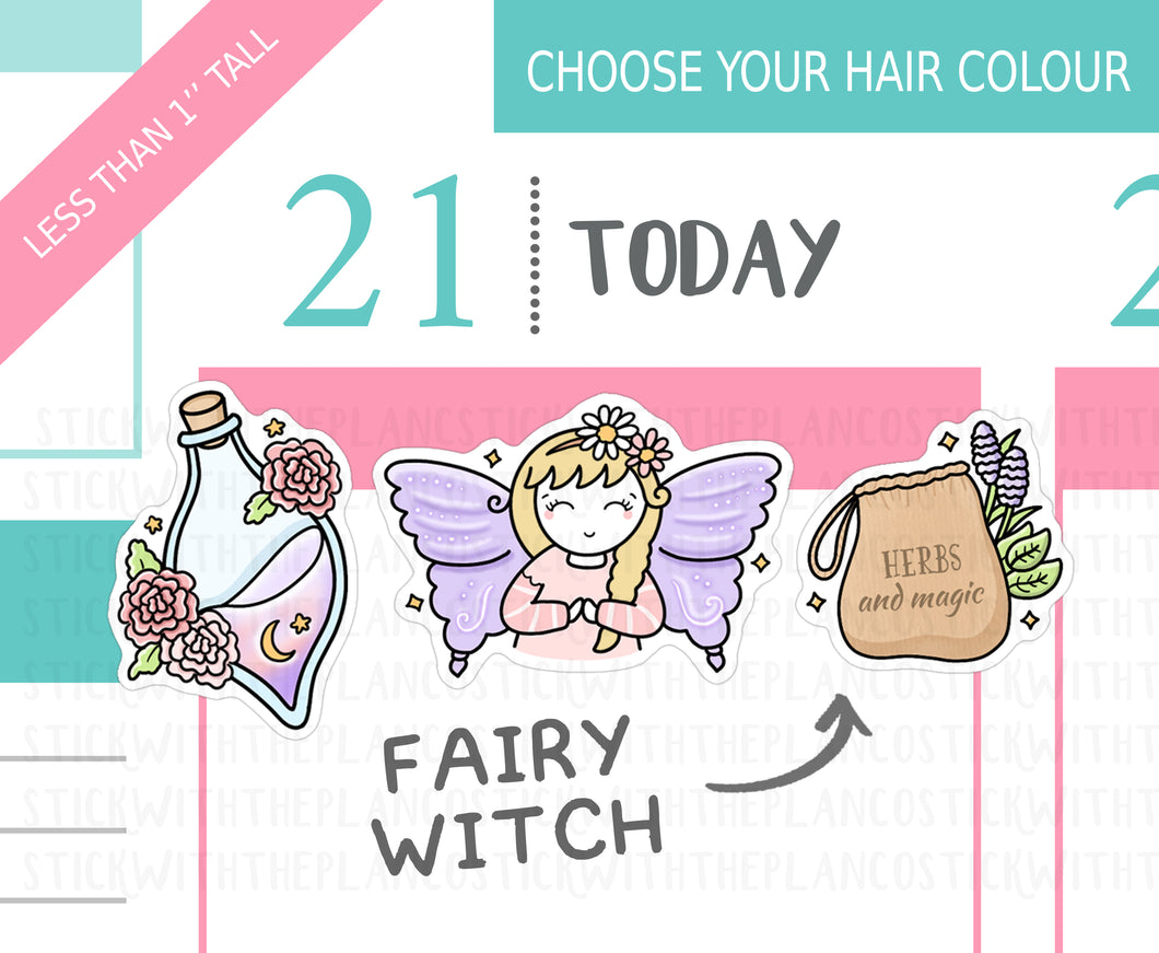 L_319 Spring Fairy Witch | Lottie Stickers | Planner Stickers