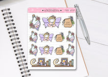 Load image into Gallery viewer, L_319 Spring Fairy Witch | Lottie Stickers | Planner Stickers
