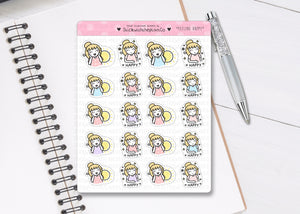 L_351 Feeling Happy | Lottie Stickers | Planner Stickers