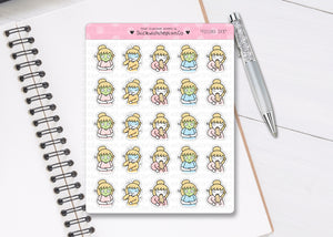 L_259 Feeling Sick | Lottie Stickers | Planner Stickers