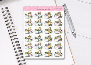 L_260 Flower Laptop | Lottie Stickers | Planner Stickers