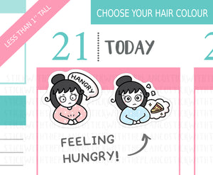 L_298 Hangry | Lottie Stickers | Planner Stickers