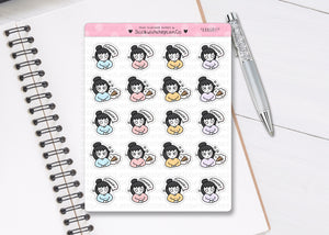 L_298 Hangry | Lottie Stickers | Planner Stickers