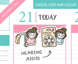 L_299 Hearing Aids | Lottie Stickers | Planner Stickers