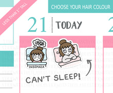 Load image into Gallery viewer, L_301 Insomnia | Lottie Stickers | Planner Stickers
