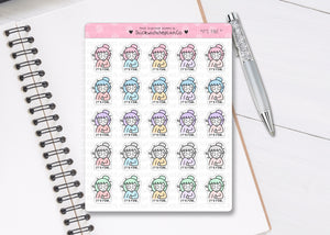 L_302 It's Fine. | Lottie Stickers | Planner Stickers