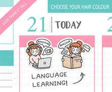 Load image into Gallery viewer, L_304 Learning a Language | Lottie Stickers | Planner Stickers
