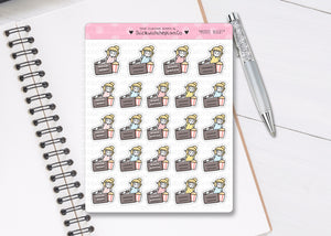 L_339 Movie Night | Lottie Stickers | Planner Stickers