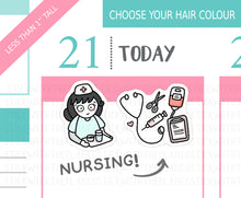 Load image into Gallery viewer, L_340 Nurse 2.0 | Lottie Stickers | Planner Stickers
