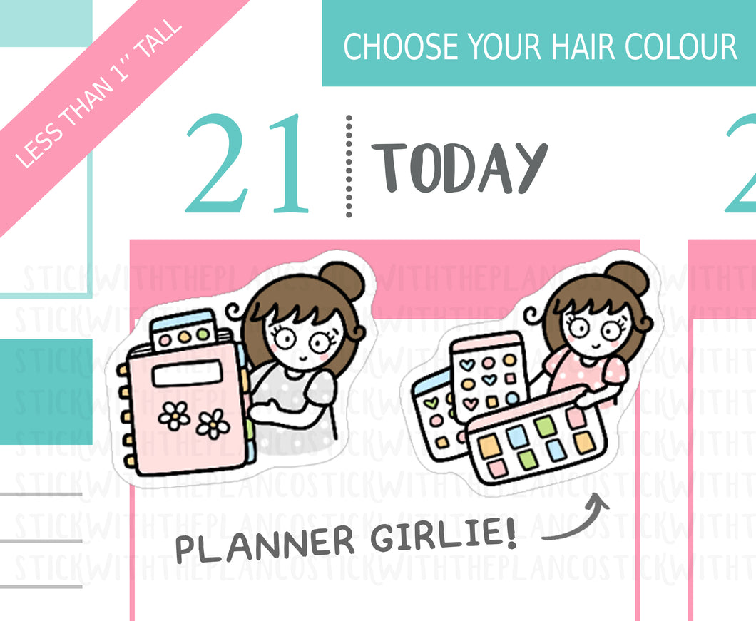 L_309 Planner Girlie | Lottie Stickers | Planner Stickers