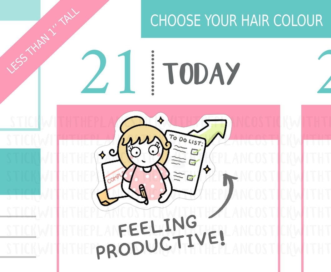 L_343 Productive | Lottie Stickers | Planner Stickers