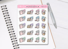 Load image into Gallery viewer, L_310 Reading PT2 | Lottie Stickers | Planner Stickers
