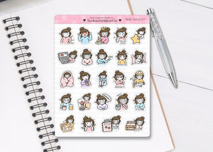 L_317 Mixed Sampler 23' | Lottie Stickers | Planner Stickers